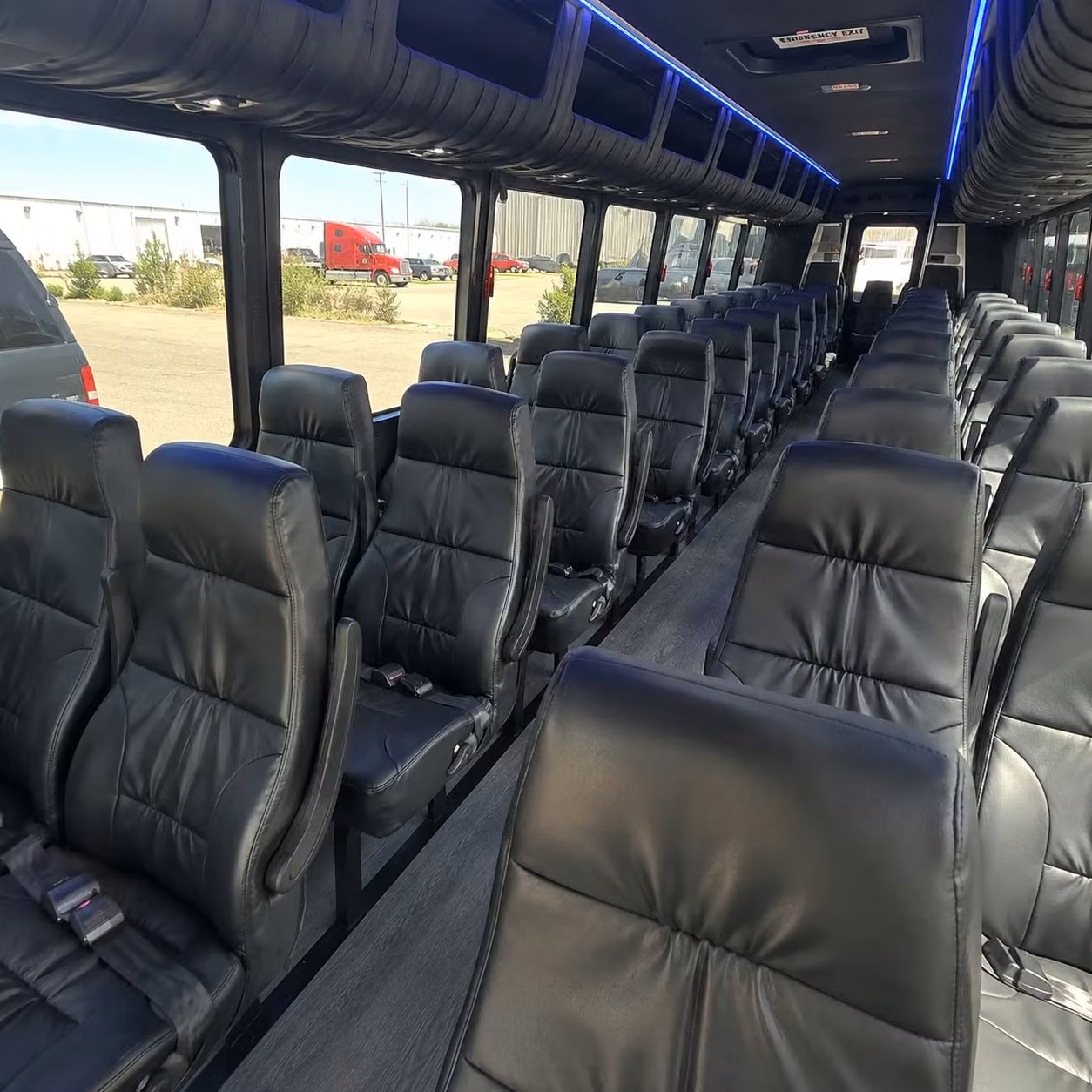 28 passenger minibus inside