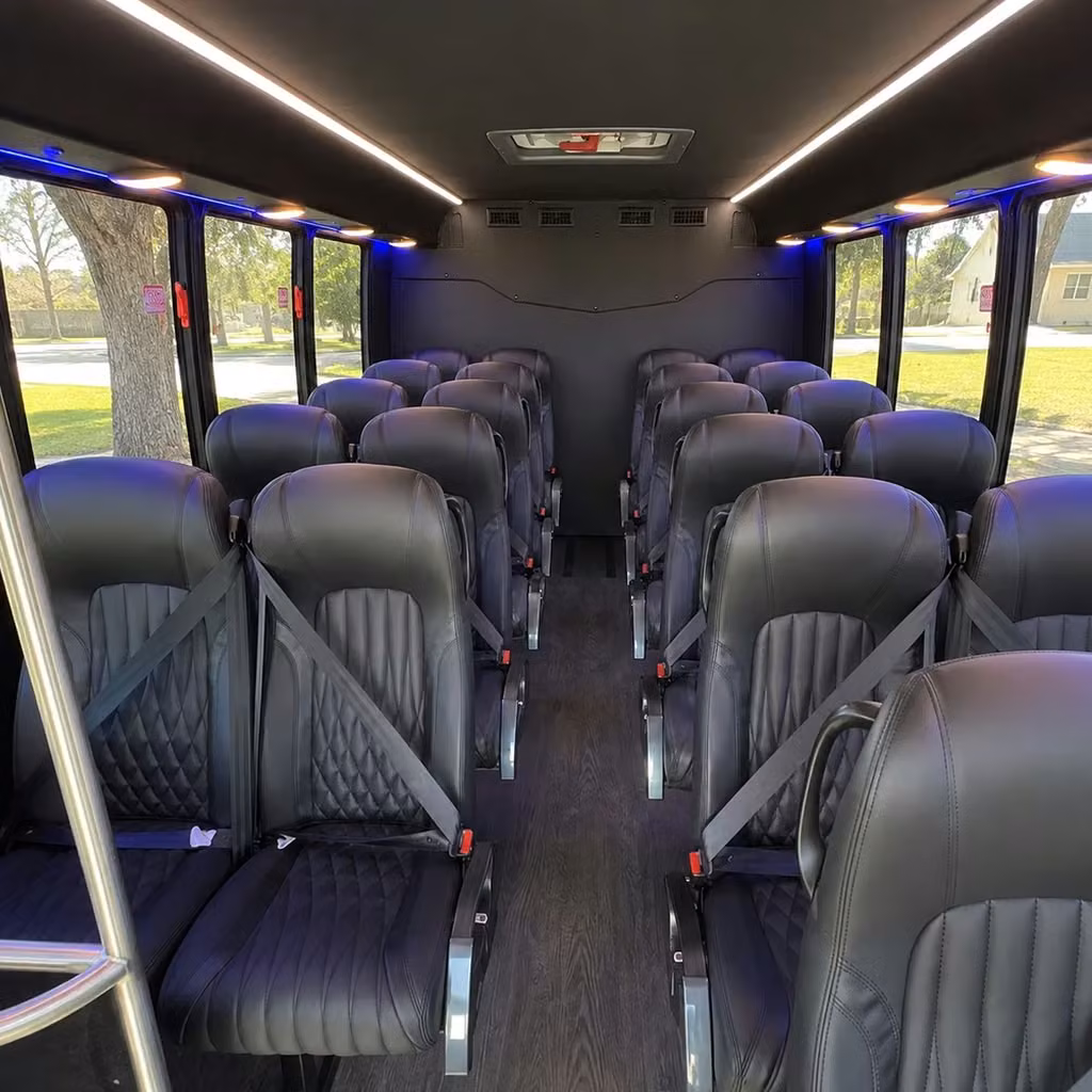 28 passenger minibus interior