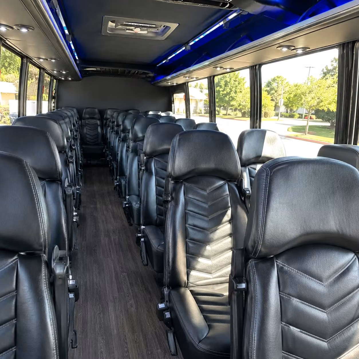 30 passenger minibus interior
