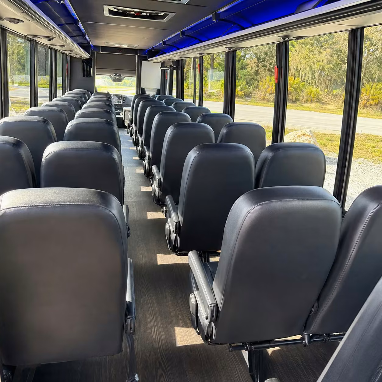 35 passenger minibus inside