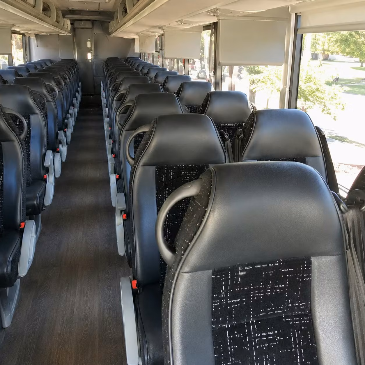 rialto charter bus rental inside