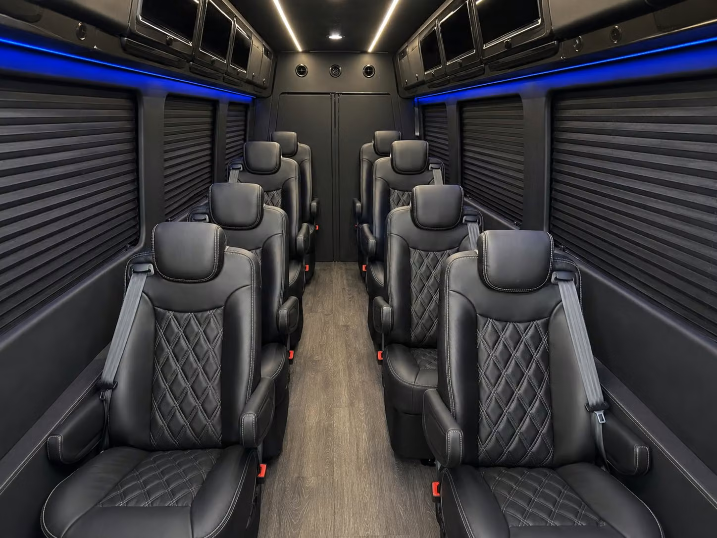 sprinter van with driver inside